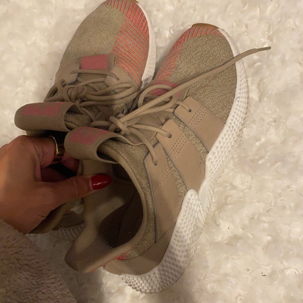 ADIDAS Pink & Tan Sneakers